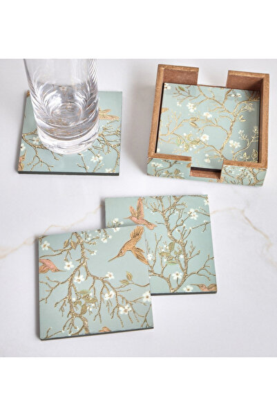 Generic Charlotte 4-Piece Coaster Set - 12 x 12 cm