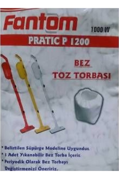 Fantom 5 Adet P 1200 Pratik Süpürge Bez Torbası (123619176)