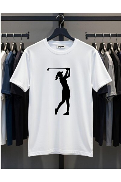 playwear Play Wear Unisex Ball Mold Golfing Crew Neck Printed T-Shirt