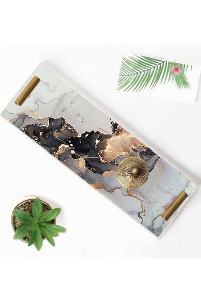 LOWHA صينية تقديم أكريليك