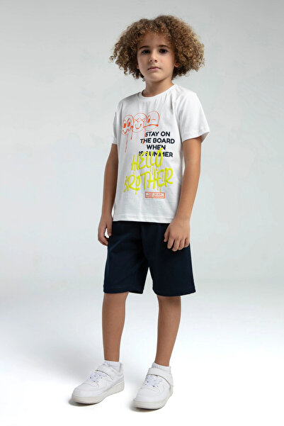 Rolypoly Boy's Bermuda Suit - White