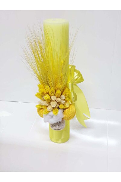 OBSIDION Lumanare botez COLORATA - galben