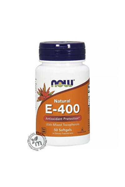Now 400 IU Vitamin E Antioxidant Supplement with Mixed Tocopherols - GMO free