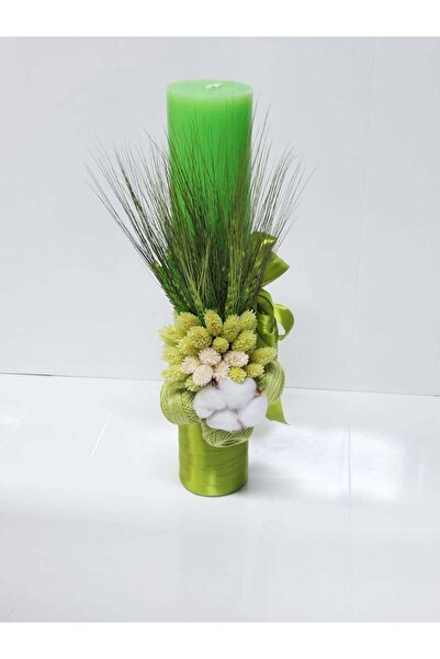 OBSIDION Lumanare botez COLORATA - verde