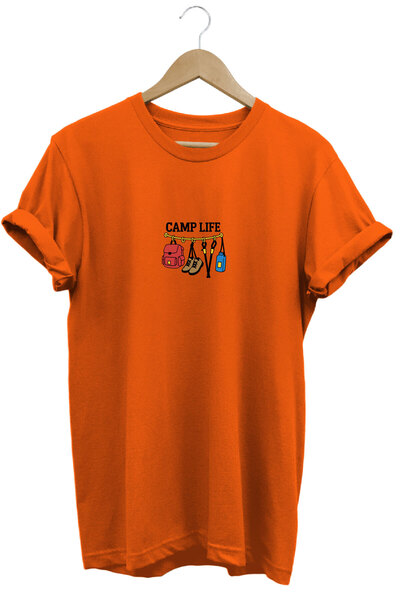 onsrawear Outdoor Camp Life Minimal Tasarım Baskılı Doğa ve Kamp Unisex %100 ...