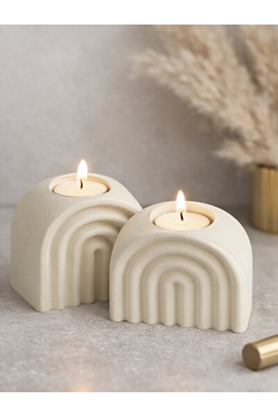 Helis Craft Bohem Gökkuşağı Form Tealight Mumluk