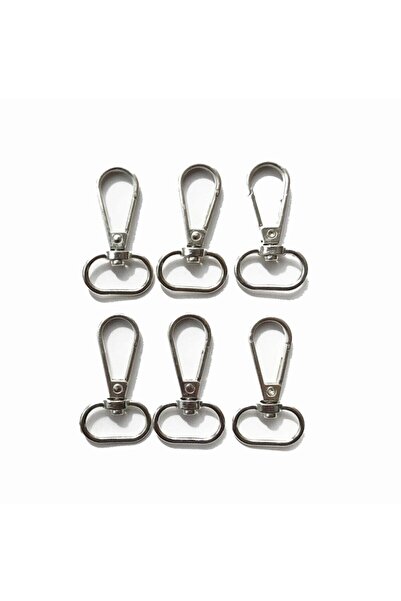 SEM AKSESUAR Breloc Gemici, cârlig pentru accesorii placat cu nichel (6 bucăți)