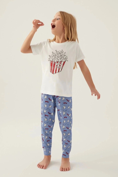 Rolypoly Pop Crow Cream - Set de pijamale pentru fete