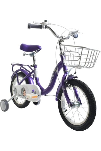 Leno Children's Bicycles For Girls 14 Inch Bike With Training Wheels & Basket...