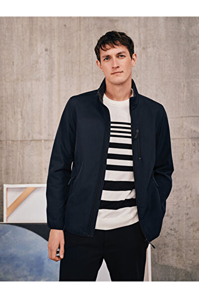 LC Waikiki سترة تريكو رجالية مخططة بأكمام طويلة وياقة روبا من UZG STORE