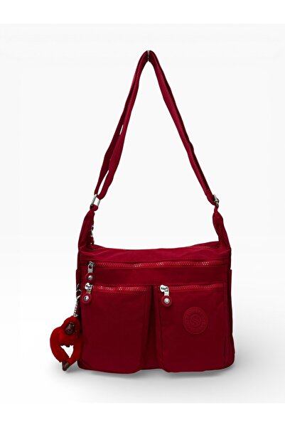 Sanmorris 3023 Geantă de umăr din țesătură șifonată, rezistentă la apă, cu co...