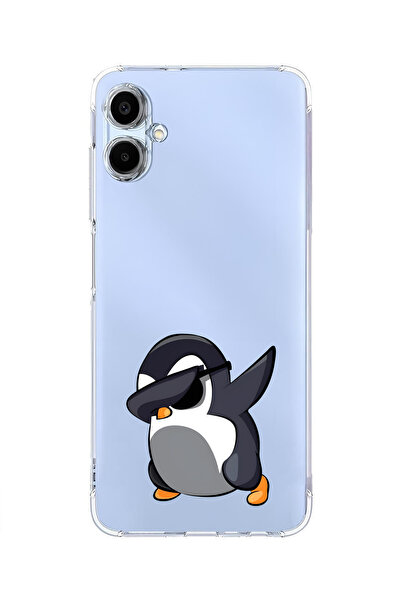 moonset Samsung Galaxy A06 Uyumlu Baskılı Yumuşak Silikon Şeffaf Telefon Kılıfı