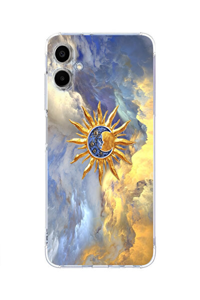 moonset Samsung Galaxy A05 Uyumlu Baskılı Yumuşak Silikon Şeffaf Telefon Kılıfı