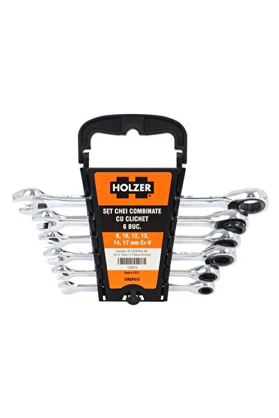 Holzer Ratchet combination wrenches, EWSP, set of 6 pieces