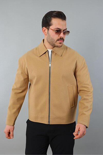 MODAEMAS Men's Seasonal Checked Coat