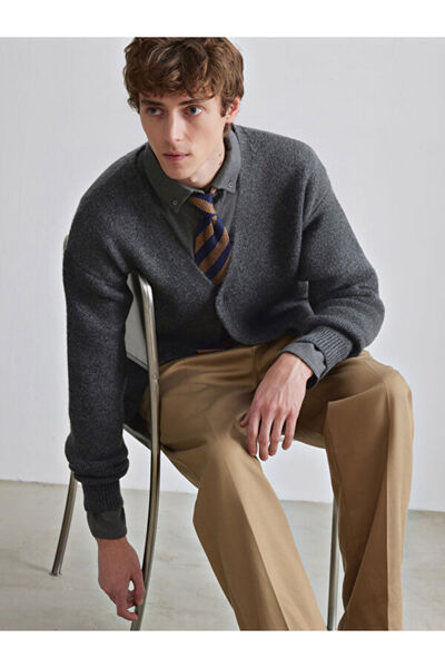 LC Waikiki Modern Pieces V Planting Men's Knitwear Cardigan from Uzg Store