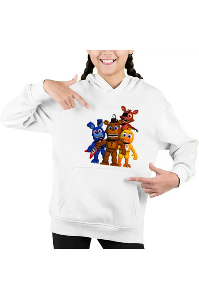 OEM Hanorac Copii Fete FNAF All Team Five Nights at Freddy Horror Halloween