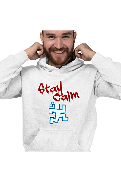 OEM Men's Hoodie Fnaf Stay Calm Run Five Nights at Freddy Horror Halloween