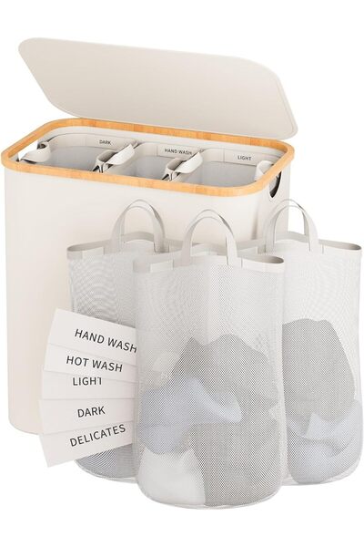 Generic Hampers for Laundry Basket with Lid, 160L Extra Large Laundry Hamper ...