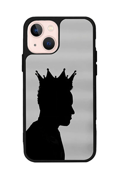 SCALETA CASE iPhone 13 Uyumlu Neymar JR Tasarımlı Glossy Mat Siyah Silikon Te...