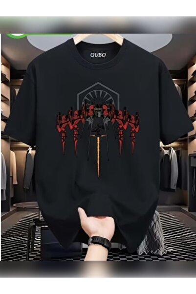 qubo sportswear & company Unisex Oversize Printed Cotton Crew Neck Short Slee...