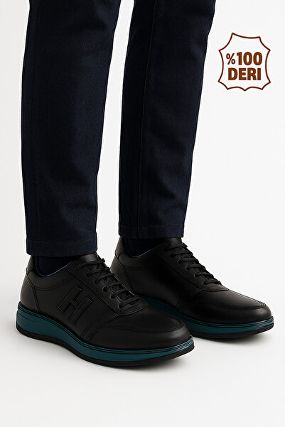 CACTUS BOUTİQUE Men's Genuine Leather Daily Casual Gel Sole Orthopedic Shoes