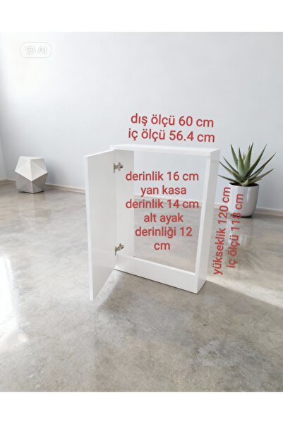 yılmob19 Boru gizle dolabı 60*120