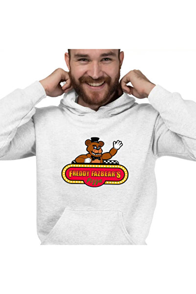 OEM Men's Hoodie Fnaf Freddy Fazbears Pizza Five Nights at Freddy's Horror Ha...