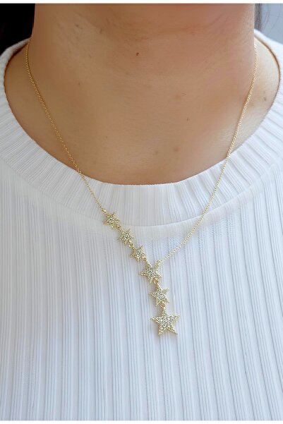 Bontexs Steel Necklace Shooting Stars 316L