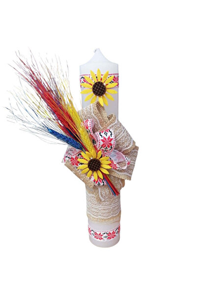 OBSIDION Lumanare BOTEZ DECOR TRADITIONAL - roz