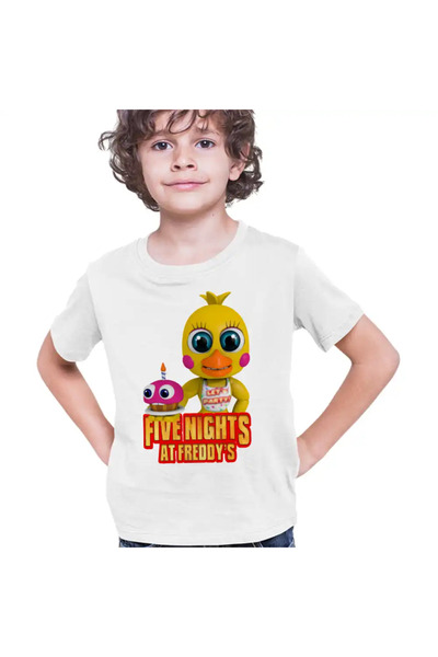OEM Tricou Copii Baieti Fnaf Chica Five Nights at Freddy Horror Halloween