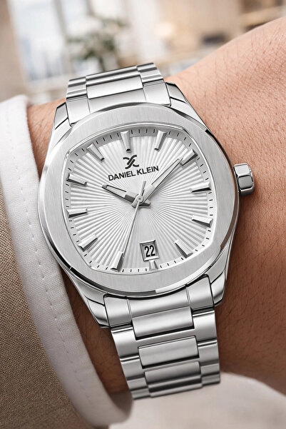 Daniel Klein Steel Cord&Case Calendar Men's Wristwatch Wrist Bracelet Gift Si...