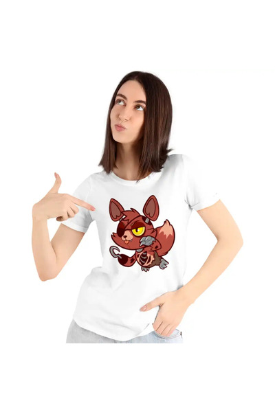 OEM T-shirt Women Fnaf Playtime Foxy Five Nights at Freddy Horror Halloween