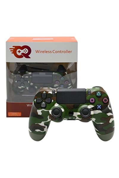 cr WIRELESS CONTROLLER, JOYSTICK FOR PLAYSTATION 4 & PC ( GREEN CAMO )