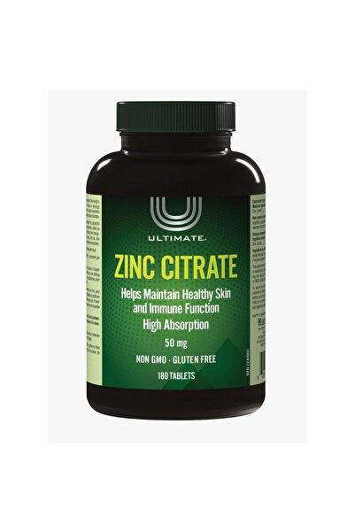 ULTIMATE أقراص سيترات الزنك 50 ملغ، 180 قرص