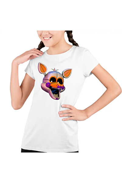 OEM Tricou Copii Fete Fnaf Funtime Foxy Five Nights at Freddy Horror Halloween