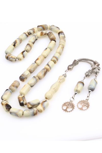 NAMAT 33 beads stainless steel tassel acrylic prayerbead rosary,Mix