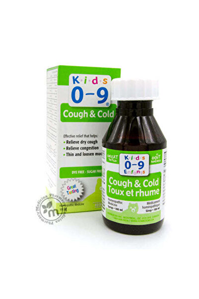 Kids شراب السعال والبرد 0-9، 100 مل