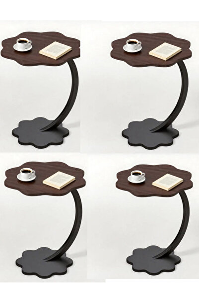 Generic Modern rose-shaped curved serving and coffee table for homes and offi...