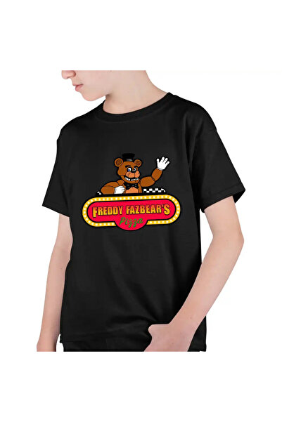 OEM Tricou Copii Baieti Fnaf Freddy Fazbears Pizza Five Nights at Freddy Horr...
