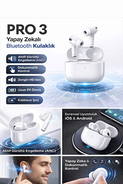 DigiMonster PRO 3 Yapay Zekalı Bluetooth Kulaklık ANC Aktif Gürültü Engelleme...