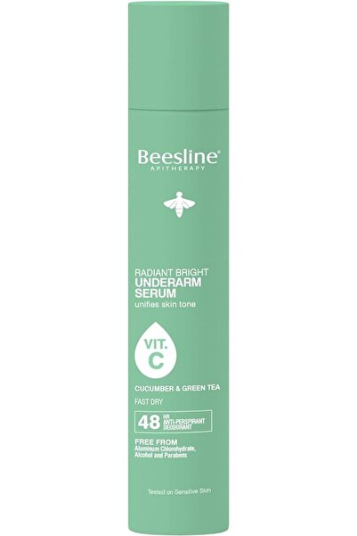 Beesline Radiant Bright 48H Antiperspirant Underarm Serum Deodorant Spray Cuc...