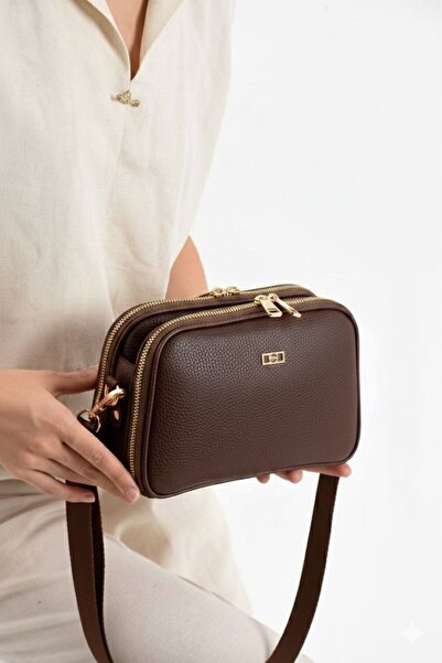 KIRASE Geantă de umăr și crossbody foarte utilă, cu 5 compartimente, căptușit...