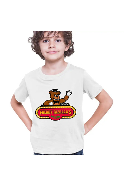 OEM Tricou Copii Baieti Fnaf Freddy Fazbears Pizza Five Nights at Freddy Horr...
