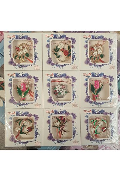 OEM Set of 18 special martisora ​​brooches, the favorite gift for March