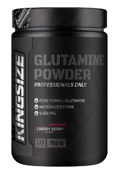 Kingsize Nutrition Glutamine Powder 750 Gr Red Fruits