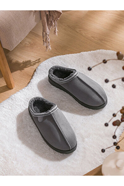 LC Waikiki Rmz Gi̇yi̇m Farkiyla Men's Furry Indoor Slippers