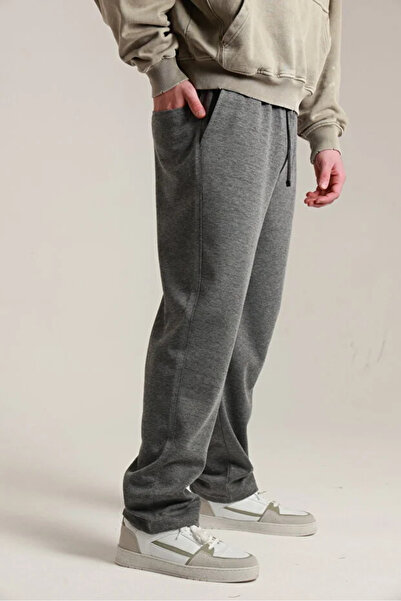 Urban Loft Erkek Siyah Pike Baggy Pantolon Bol Kesim Arka Cepli