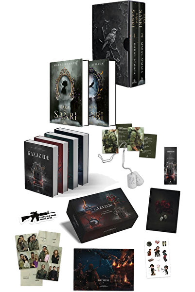 Ephesus Yayınları Saka ve Sanrı İkili Kutu Ciltli ve Kazazede 4lü Set Askeri ...