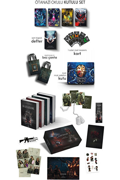Ephesus Yayınları Ötanazi Okulu 4 Kitap Hediyeli Kutu Ciltli ve Kazazede 4lü ...